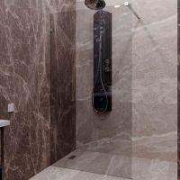 Душевая перегородка Radomir Walk-in G1 110 1-10-0-0-0-1900 профиль Хром стекло прозрачное — фото 1, Душевые перегородки