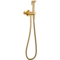 Гигиенический душ со смесителем Milacio Ultra MCU.850.GD Брашированное золото — фото 1, Гигиенические души