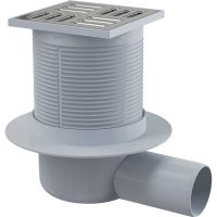 Душевой трап Alcaplast APV1 с решеткой Хром — фото 1, Трапы для душа