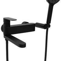 Товар: Смеситель для ванны Haiba HB61590-7 Черный матовый - фото 5 Смеситель для ванны Haiba HB61590-7 Черный матовый — фото 5, Смеситель для ванны