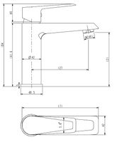 Смеситель для раковины ESKO New York NY 26 Хром — фото 3, Смесители для раковины