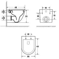 Товар: Унитаз AQUAme AQM2002MW подвесной Белый матовый с сиденьем Микролифт - фото 2 Унитаз AQUAme AQM2002MW подвесной Белый матовый с сиденьем Микролифт — фото 2, Подвесные унитазы
