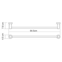 Товар: Donau K-9430 Держатель полотенец одинарный - фото 4 Donau K-9430 Держатель полотенец одинарный — фото 4, Полотенцедержатели