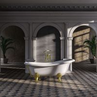 Ванна из искусственного камня Veragio Markiza 185x82 30256 без гидромассажа — фото 3, Ванны из искусственного камня