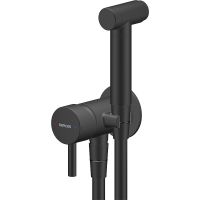 Гигиенический душ со смесителем Sancos Atom SC2001MB Черный матовый — фото 1, Гигиенические души