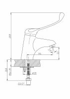 Смеситель для раковины Haiba Хром арт-HB1054 — фото 2, Смесители для раковины