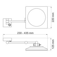 Товар: K-1008 Зеркало с LED-подсветкой, 3-х кратным увеличением - фото 5 K-1008 Зеркало с LED-подсветкой, 3-х кратным увеличением — фото 5, Зеркала в ванную комнату