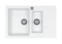 Мойка для кухни ALVEUS GRANITAL CADIT 70 ARCTIC - G11 790 X 500 в компл с 1132822, — фото 1, Кухонные мойки