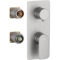 Смеситель для душа Remer Energy I92KBNPO Никель брашированный матовый — фото 1, Смеситель для душа