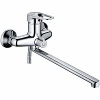 Смеситель для ванны Ledeme H04 2204L универсальный Хром — фото 1, Смеситель для ванны