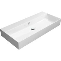 Раковина GSI Kube X 100 9423011 Белая — фото 1, Раковины накладные