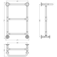 Товар: Водяной полотенцесушитель Сунержа Ренессанс 1386 660х400 00-0281-6640 с полкой Хром - фото 3 Водяной полотенцесушитель Сунержа Ренессанс 1386 660х400 00-0281-6640 с полкой Хром — фото 3, Водяные полотенцесушители