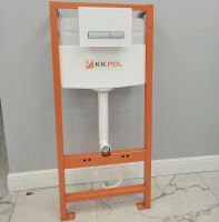 Клавиша смыва KK POL Vitrum Grande V1 SPP/126/0/K Белая глянцевая Сатин — фото 3, Кнопки смыва