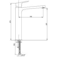 Товар: Смеситель для раковины E.C.A. Tiera 104888002EX Белый Хром - фото 2 Смеситель для раковины E.C.A. Tiera 104888002EX Белый Хром — фото 2, Смесители для раковины