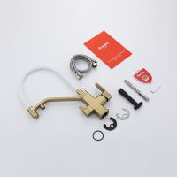 Смеситель для кухни Raglo R85.62.03 Золото матовое Белый — фото 18, Смесители для кухни