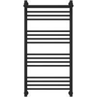 Водяной полотенцесушитель Сунержа Богема+ 1000х500 31-0223-1050 с полкой Черный матовый — фото 1, Водяные полотенцесушители