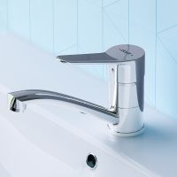 Смеситель для раковины Dorff Optima D2021001 Хром — фото 6, Смесители для раковины