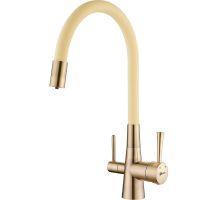 Смеситель для кухни Lemark Comfort LM3075B-Beige Бронза Бежевый