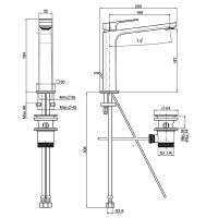Смеситель для раковины Fima Carlo Frattini Fit F3381LCR Хром — фото 2, Смесители для раковины