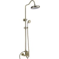 Душевая система Rose R01Q R0136Q Бронза — фото 1, Верхние души