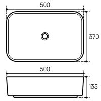 Товар: Раковина-чаша Aqueduto Espiral 50 ESP0420 Белая матовая - фото 3 Раковина-чаша Aqueduto Espiral 50 ESP0420 Белая матовая — фото 3, Раковины