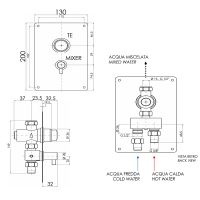 Товар: Смеситель для душа Remer Tempor TE32M Хром - фото 2 Смеситель для душа Remer Tempor TE32M Хром — фото 2, Смеситель для душа