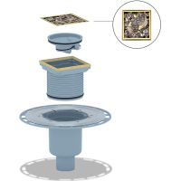 Товар: Душевой трап Bronze de Luxe Рыбы 21980-5902 с решеткой Бронза - фото 3 Душевой трап Bronze de Luxe Рыбы 21980-5902 с решеткой Бронза — фото 3, Трапы для душа