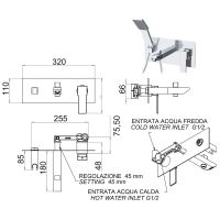 Смеситель для ванны Remer Qubica Q04 Хром — фото 2, Для душа и ванны