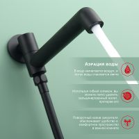 Душевая система Raglo R20.27.06 Черная матовая — фото 4, Встраиваемые душевые комплекты