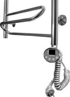 Электрический полотенцесушитель Domoterm Офелия П6 500*500 ER Хром — фото 2, Электрические полотенцесушители