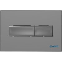 Клавиша смыва Nova NV7319 Серая матовая — фото 1, Кнопки смыва