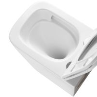 Унитаз Lemark Florex подвесной Белый глянец с сиденьем Микролифт арт-9614001 — фото 10, Подвесные унитазы