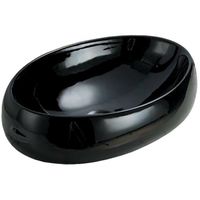 Раковина CeramaLux 48 78455 Черная — фото 1, Раковины накладные