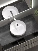 Товар: Столешница для ванной комнаты SANCOS 1000х460 , арт. TT100A1 - фото 2 Столешница для ванной комнаты SANCOS 1000х460 , арт. TT100A1 — фото 2, Столешницы под раковину