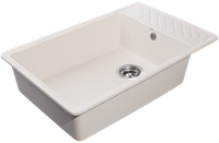 GRANFEST Мойка QUARZ 51 1-чаша+крыло 760*480мм белый арт.GF-ZL- — фото 2, Кухонные мойки