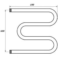 Водяной полотенцесушитель Point М-образный 600x400 Хром арт-PN37664 — фото 5, Водяные полотенцесушители