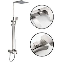 Душевая система ALMAes ECO GK-0328 Сатин — фото 2, Душевые стойки