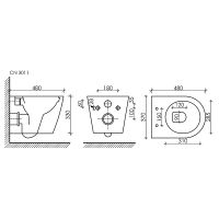 Товар: Унитаз Ceramicanova Forma CN3011 подвесной с сиденьем Микролифт - фото 6 Унитаз Ceramicanova Forma CN3011 подвесной с сиденьем Микролифт — фото 6, Подвесные унитазы