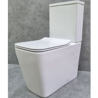 Унитаз компакт CeramaLux 2170AXMW Белый матовый с бачком и сиденьем Микролифт — фото 6, Напольные унитазы