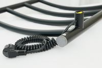 Электрический полотенцесушитель Сунержа Галант 4.0 1200x500 L 31-0830-1250 Черный матовый — фото 8, Электрические полотенцесушители