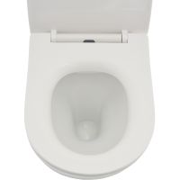 Товар: Унитаз AQUAme AQM2001 подвесной Белый глянец с сиденьем Микролифт - фото 4 Унитаз AQUAme AQM2001 подвесной Белый глянец с сиденьем Микролифт — фото 4, Подвесные унитазы