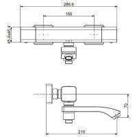 Товар: Смеситель для ванны Raglo R01.36 с термостатом Хром - фото 2 Смеситель для ванны Raglo R01.36 с термостатом Хром — фото 2, Смеситель для ванны