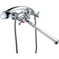 Смеситель для ванны Ростовская Мануфактура Сантехники Boou BA5318-4-C007-B702 универсальный Хром — фото 1, Для душа и ванны