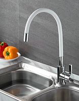 Товар: Смеситель для кухни Ledeme Rainbow 4898-3L Хром Белый - фото 12 Смеситель для кухни Ledeme Rainbow 4898-3L Хром Белый — фото 12, Смесители для кухни