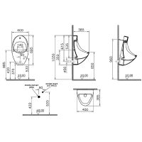 Писсуар Vitra Arkitekt 4106B003-5597 подвесной Белый — фото 2, Писсуары
