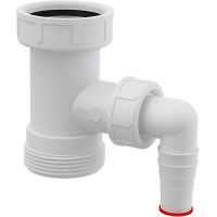 Переходник для сифона Alcaplast A30 со штуцером 6/4 — фото 1, Прочие комплектующие для слива и канализации