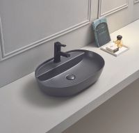 Товар: Раковина-чаша CeramaLux 62 78325XMDH Серая матовая - фото 2 Раковина-чаша CeramaLux 62 78325XMDH Серая матовая — фото 2, Раковины накладные