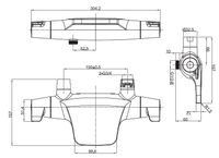 Смеситель для ванны ESKO Mikros с термостатом Хром арт-T5054 — фото 3, Смеситель для ванны