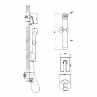 Гигиенический душ со смесителем Lemark Comfort Хром арт-LM6819C — фото 2, Гигиенические души