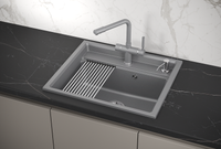 Товар: Granula-KS-6003, АЛЮМИНИУМ, кухонная мойка, кварц - фото 2 Granula-KS-6003, АЛЮМИНИУМ, кухонная мойка, кварц — фото 2, Кухонные мойки